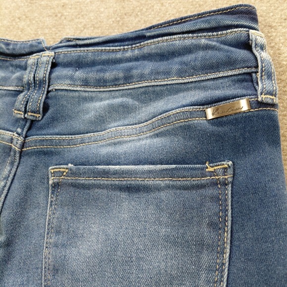 KanCan Jeans Women 29 Flare Button Fly High Rise Medium Wash Stretch Denim 29x34 - Picture 11 of 16